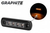 Lampa pozitie ovala galbena Graphite