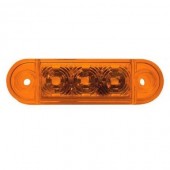 Lampa pozitie ovala portocalie 3 leduri