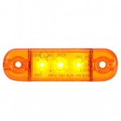 Lampa pozitie ovala portocalie 3 leduri