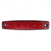 Lampa pozitie rosie 6 leduri - 12V