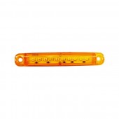 Lampa pozitie-strobo portocalie 9 leduri 10x1.5 cm