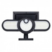 Lampa solara, 112 x LED, cu senzor de miscare, 3 capete rotative 360°