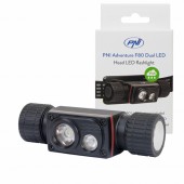 Lanterna frontala PNI Adventure F80 Dual LED, 1000 lm, 6W, 2200 mAh, IP68