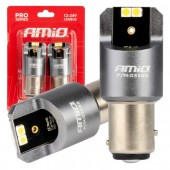 LED CANBUS PRO BAY15D P21/5W 4x3030 SMD ALB 12/24V AMIO