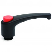 Maneta de strangere din nailon cu filet interior M6, filet zincat