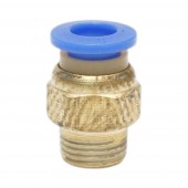 Mufa rapida dreapta din alama cu filet exterior 1/8, hexagon 6mm