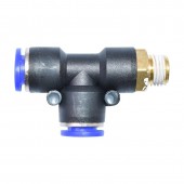 Mufa rapida T plastic si surub metalic fi 10x10 cu 1/4