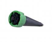 Mufa tip baioneta 5 PIN verde