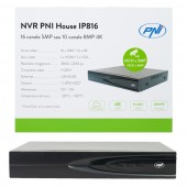 NVR PNI House IP816 cu 16 canale IP 5MP sau 10 canale 8MP 4K