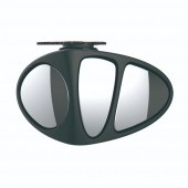 Oglinda suplimentara tripla pt unghi mort, exterioara, partea dreapta, rotativa 360°, autoadeziva, neagra, 3R