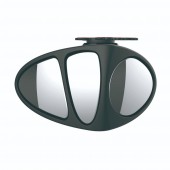 Oglinda suplimentara tripla pt unghi mort, exterioara, partea stanga, rotativa 360°, autoadeziva, neagra, 3R