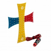 Ornament interior cu LED-uri - Cruce - Romania 24V - LAMPA