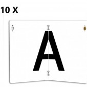 Pachet 10 placute litera ,, A