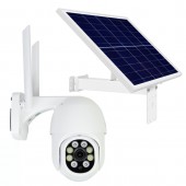 Pachet Camera supraveghere video wireless PNI IP840 PTZ, 8MP 4K cu panou solar fotovoltaic, putere 60W cu acumulator 20A, iesire 12V