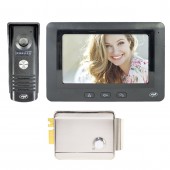 Pachet Interfon video PNI DF930 cu 1 monitor, ecran LCD 7 inch, 800x480 si Yala electromagnetica PNI H1073A