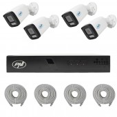 Pachet supraveghere video NVR POE PNI House IP710J, 4 camere PNI IP515J, 5MP si cabluri incluse