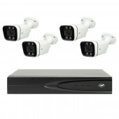 Pachet supraveghere video NVR POE PNI House IP810, 4 camere PNI IP8POE, 8MP si cabluri incluse