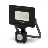 PADLIGHT5: Proiector LED SMD 10W, IP44, negru, 4000K, cu senzor IR