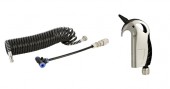 Pistol cu aer comprimat, universal, carcasa cromata