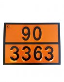 Placa ADR aluminiu - 90/3363