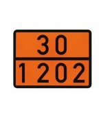 Placa ADR aluminiu - Diesel