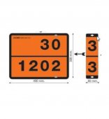 Placa ADR aluminiu - Diesel si Benzina