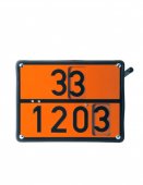 Placa ADR aluminiu - Diesel si Benzina (cu maneta) - convertibil 30/1202 - 33/1203