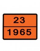 Placa ADR aluminiu - Gaz