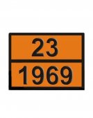 Placa ADR aluminiu - Izobutan