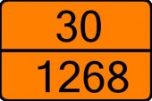 Placa ADR aluminiu - Petrol