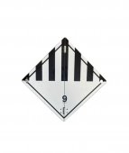 Placa ADR aluminiu - pliabila Pericol transport substante si obiecte periculoase cl9