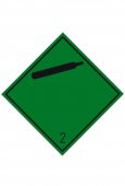 Placa ADR aluminiu Pericol Transport gaze neinflamabile netoxice clasa 2.2n