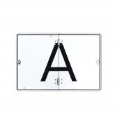 Placa litera ,, A 