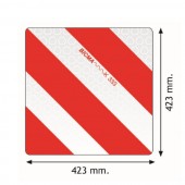 Placuta gabarit reflectorizanta stanga 42,3x42,3 BICMA