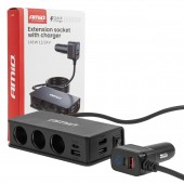 Priza bricheta 3xUSB-A USB-C QC 3.0 PD 3.0. 148W Amio