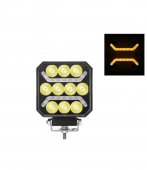 Proiector 10 LED cu 2 Benzi LED portocaliu