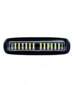 Proiector LED 24W 30° 12-24V lumina alba + portocalie si functie stroboscopica