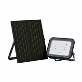Reflector LED PNI GreenHouse WS50 50W cu panou solar, acumulator 6000mAh, telecomanda, timing si luminozitate reglabila, 6500 K, IP65