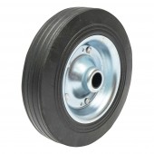 Roata de cauciuc 200X50mm cu janta metalica pentru roata de sprijin remorca prindere pe ax fi20mm