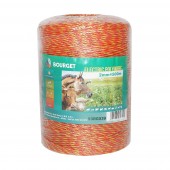 Rola fir galben-rosu fi 2mm 6x0.16mm SS, 500m gard electric, rezistenta 5.5 Ohm Bourget
