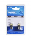 Set 2 becuri LED auto CANBUS, T10 12/24V BOSMA