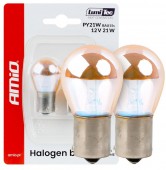 Set 2 becuri PY21W 12V 21W Amio