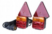 Set 2 lampi remorca, cablu si prindere magnetica 12V