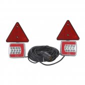 Set 2 lampi remorca cu LED, cablu si prindere magnetic