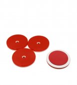 Set 4 catadioptri rotunzi rosii adezivi