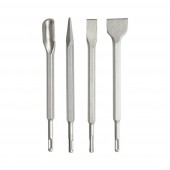Set 4 dalti beton SDS Plus 14x250mm lata, plata, ascutita si canal Breckner Germany
