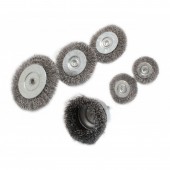 Set 6 perii din sarma de otel cu ax