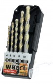 Set burghii, universal Waart 4,0-10,0 mm, 5 buc, Multidrill W21U085