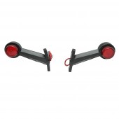 Set doua lampi de gabarit cu LED 12/24V, rosu-alb