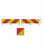Set placute reflectorizante BICMA pentru cap tractor